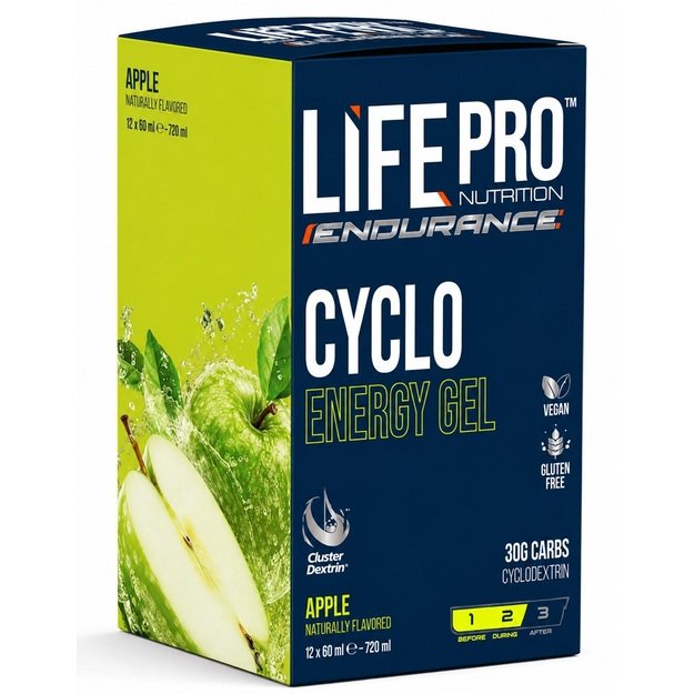 Life Pro Endurance Cyclo Energy Gel 60 ml x 12 vnt
