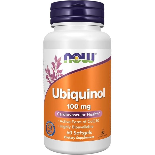 Now Ubiquinol 100mg 60 softgels
