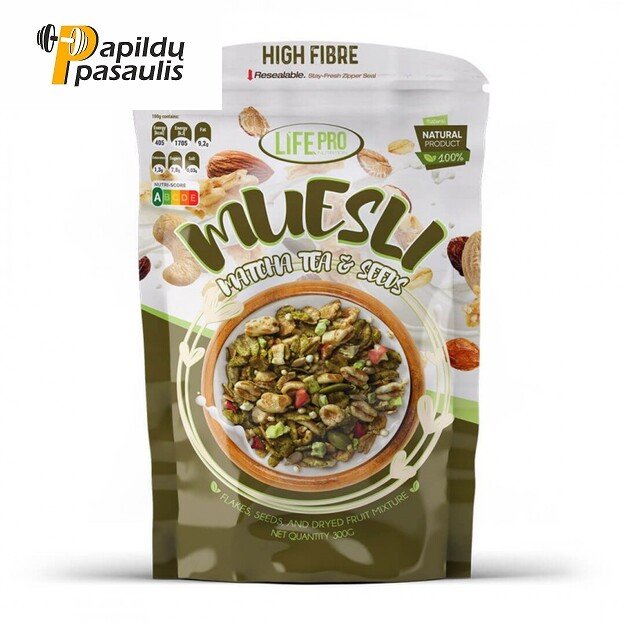 Life Pro Fit Food Muesli Matcha TEA Seeds 300g