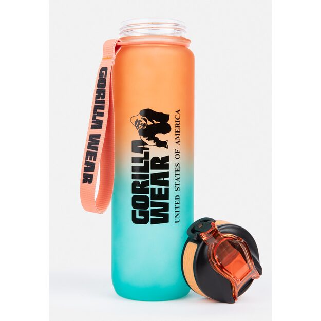 Gorilla Wear Gradient Water Bottle 1000ML - Green/Orange