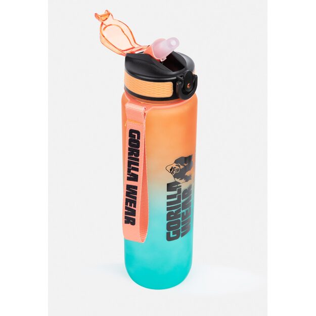 Gorilla Wear Gradient Water Bottle 1000ML - Green/Orange