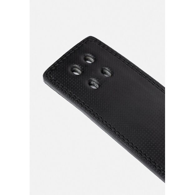 Gorilla Wear 4 Inch Carbon Leather Lever Belt - Black Profesionalus diržas