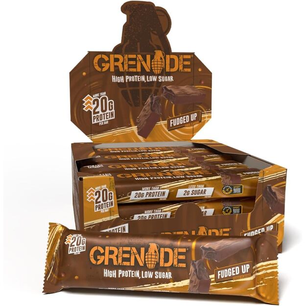 Grenade Protein bar Fudged Up 12 vnt x 60 gr 