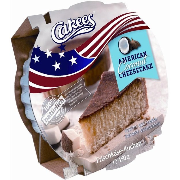 Cakees American Coconut Cheesecake 450g