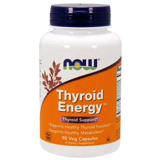 NOW Foods Thyroid Energy, 90 veg kapsulių