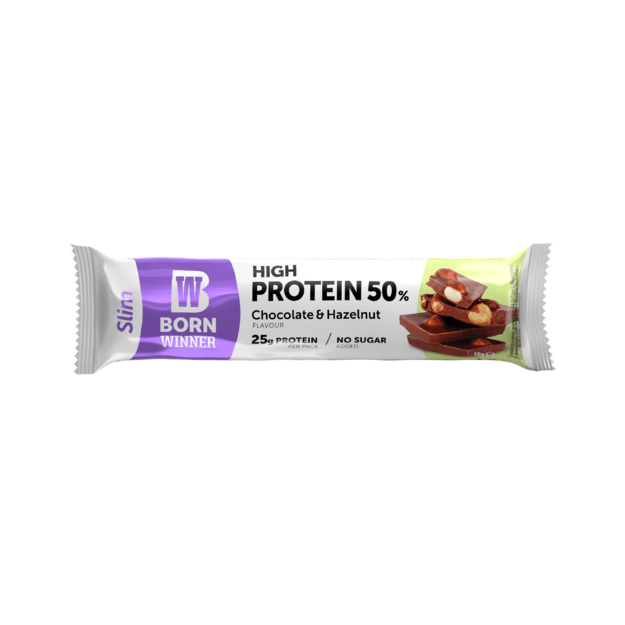 BW Slim protein bar Chocolate Hazelnut 50 gr 50% baltymų