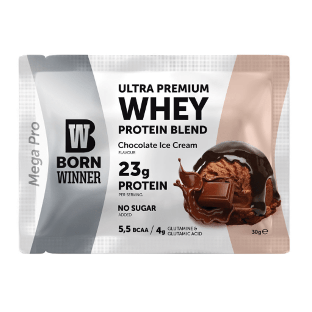 BW Ultra Premium Whey Protein 30 gr (šokoladinių ledų)
