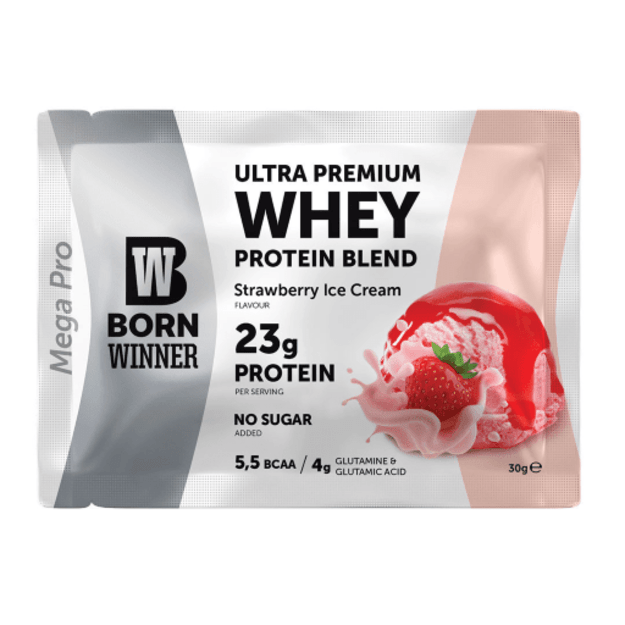 BW Ultra Premium Whey Protein Blend 30 gr (braškinių ledų)