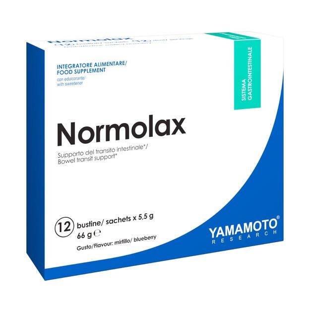 Yamamoto Nutrition Normolax 12 pakelių (žarnyno veiklai)