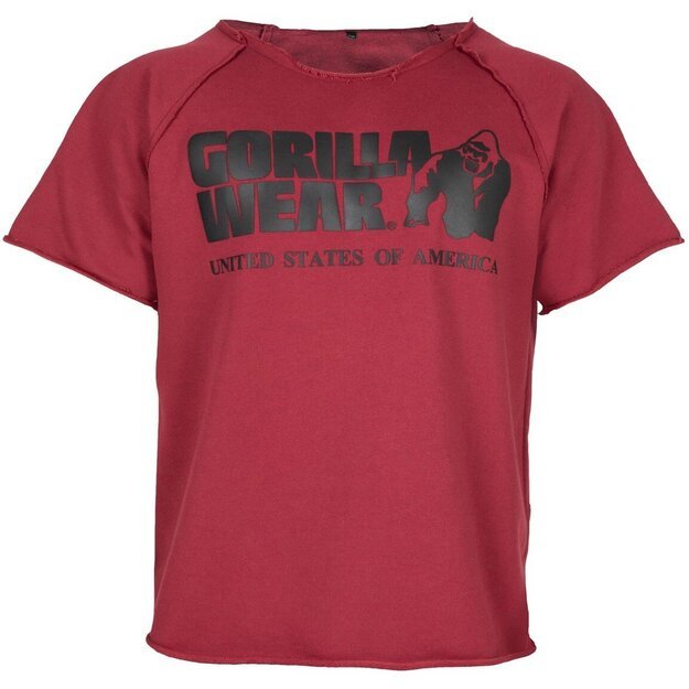 Gorilla Wear Classic Work Out Top (Burgundy red)