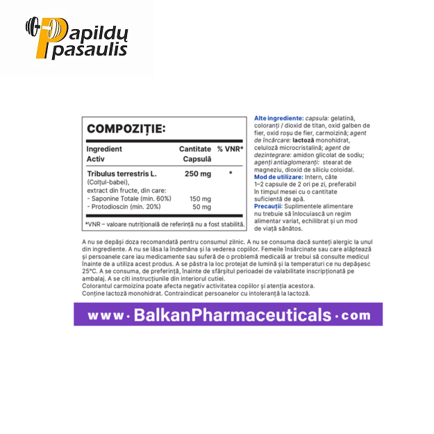 BalkanPharmaceuticals TriBull 60 kaps