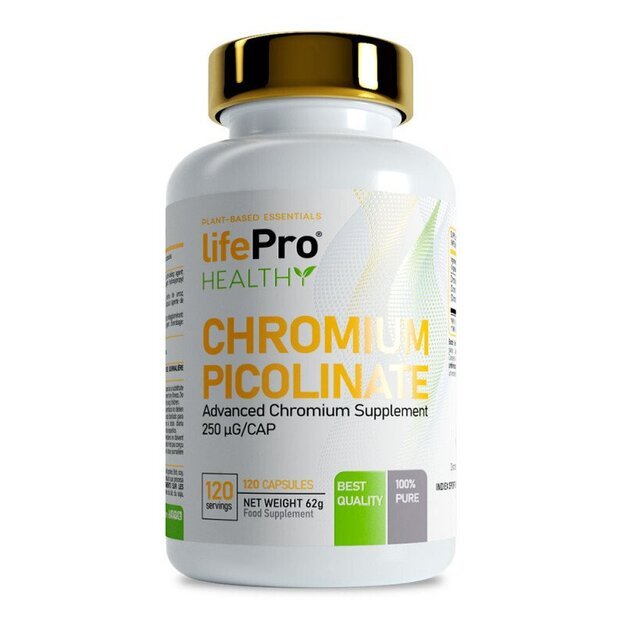 Life Pro Essentials Chromo pikolinatas 120 kaps