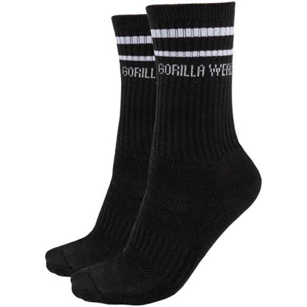 Gorilla Wear Crew Socks 2 poros - Black