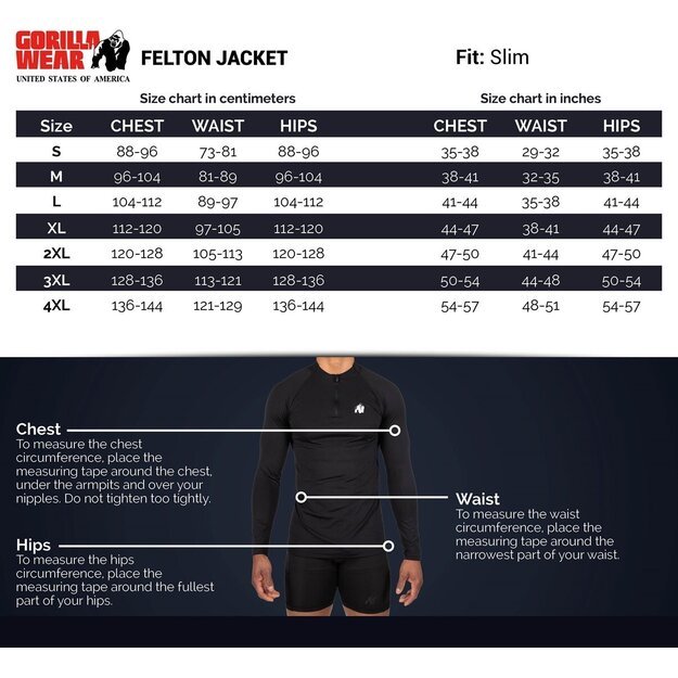Gorilla Wear Felton Jacket - Gray/Black  striukė
