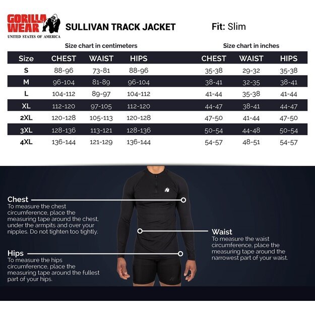 Gorilla Wear Sullivan Track Jacket - Gray