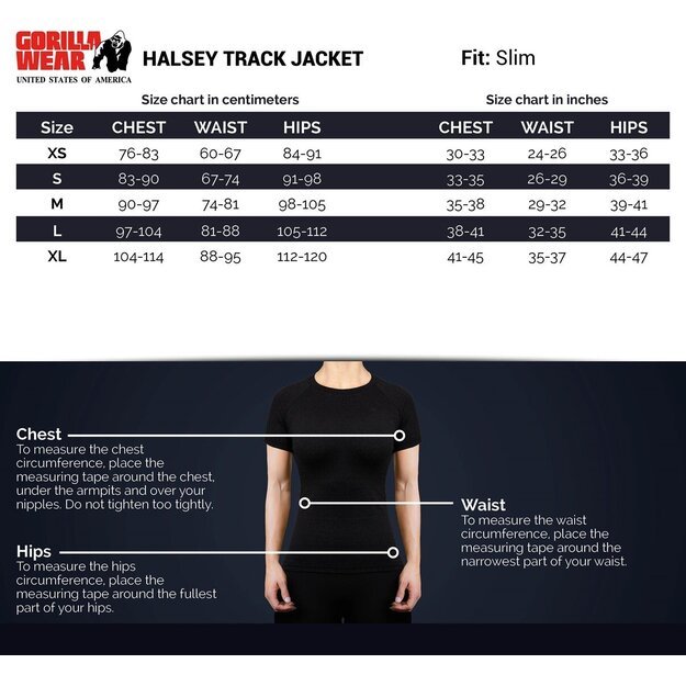 Gorilla Wear Halsey Track Jacket - Black