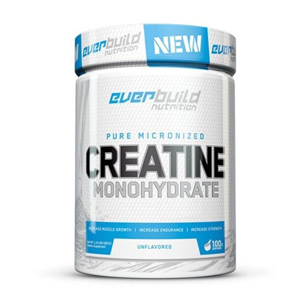 EverBuild Nutrition Creatine Monohydrate 500g 100% grynas