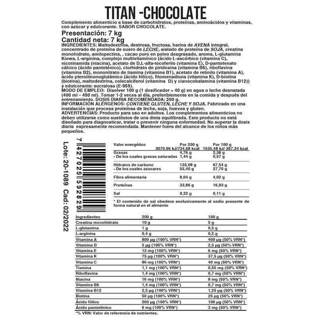 Life Pro Titan 7kg (masės auginimui)