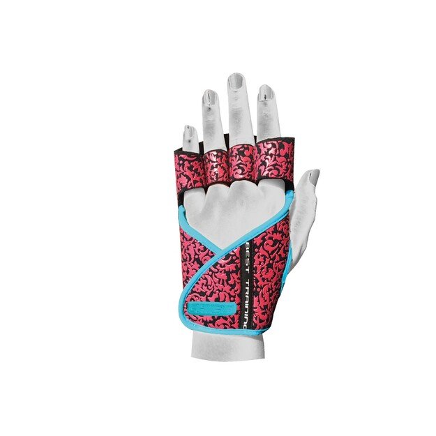Chiba Lady Motivation Gloves Black/Pink/Turquoise