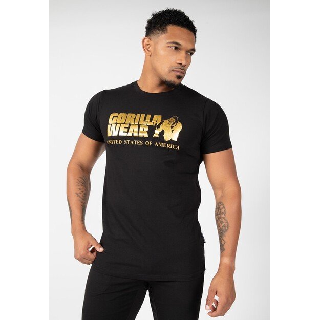 Gorilla Wear Classic T-shirt - Black/Gold