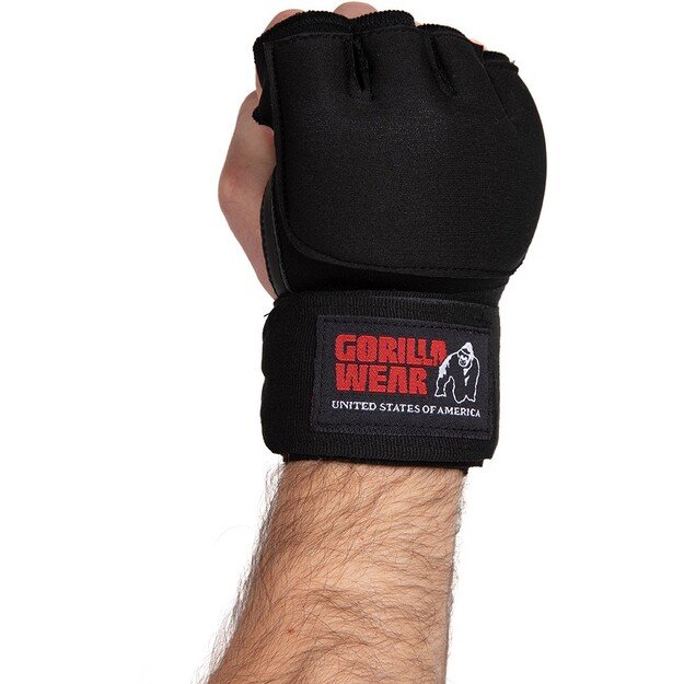 Gorilla Wear Gel Glove Wraps - Black/White