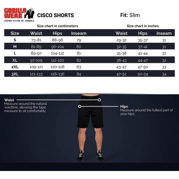 Gorilla Wear Cisco Shorts - Gray/Black