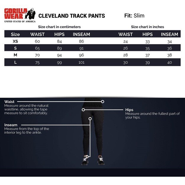 Gorilla Wear Cleveland Track Pants - Black