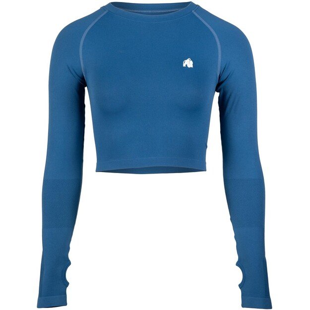 Gorilla Wear Hilton Seamless Long Sleeve - Blue