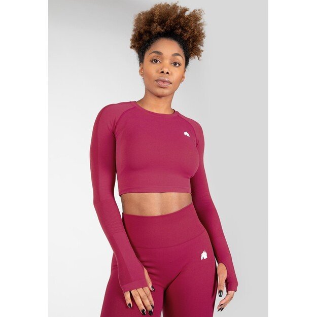 Gorilla Wear Hilton Seamless Long Sleeve - Fuchsia 