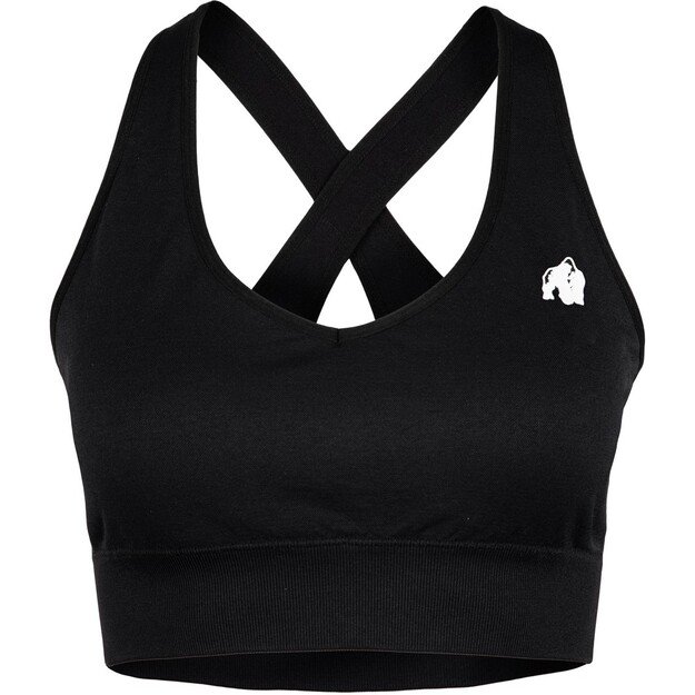 Gorilla Wear Hilton Seamless Sports Bra - Black 