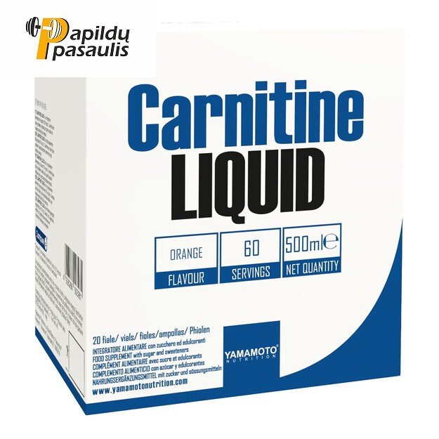 Yamamoto Nutrition Carnitine LIQUID Carnipure® Quality 20 x 25 ml -3000 mg
