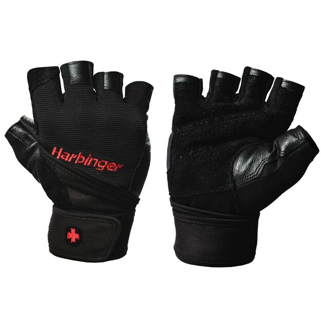 Harbinger Pro Wristwrap Gloves - Black