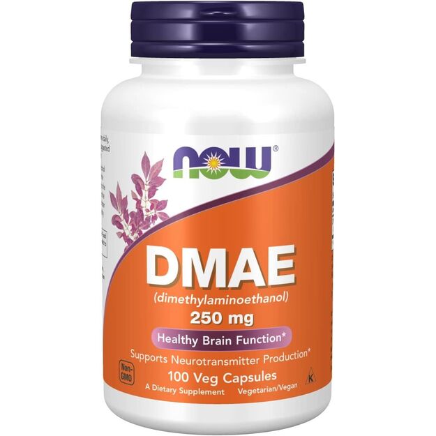 Now Foods DMAE Dimethylaminoethanol 250 mg 100 vcaps 