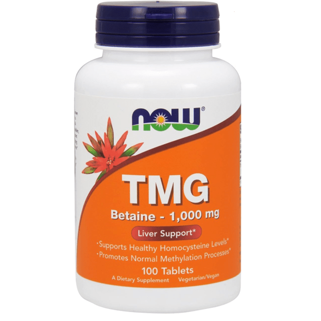 Now Foods TMG Betainas 100 tab. 1000 mg