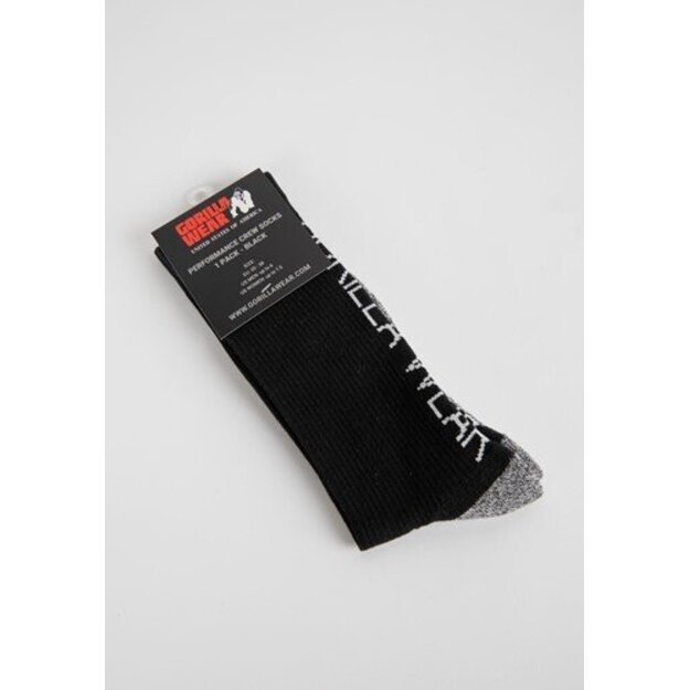 Gorilla Wear Performance Crew Socks - Black
