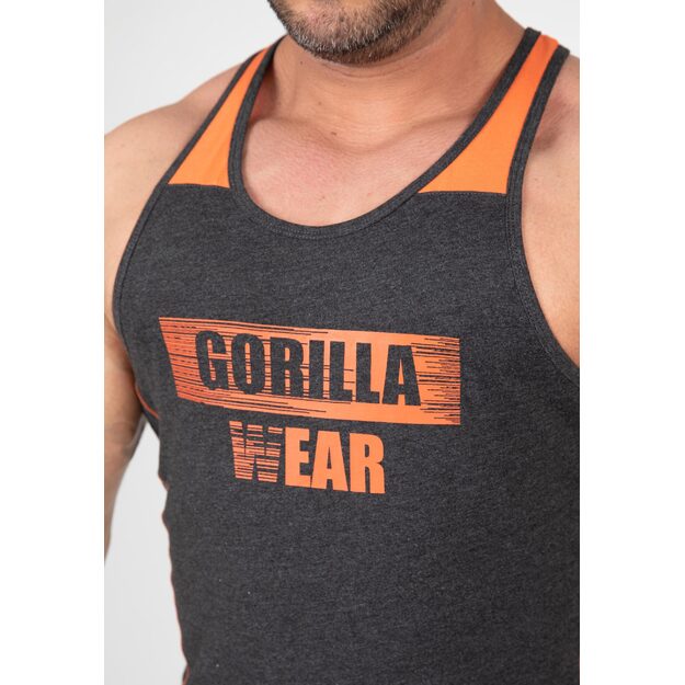 Gorilla Wear Wallace Tank Top - Gray/Orange