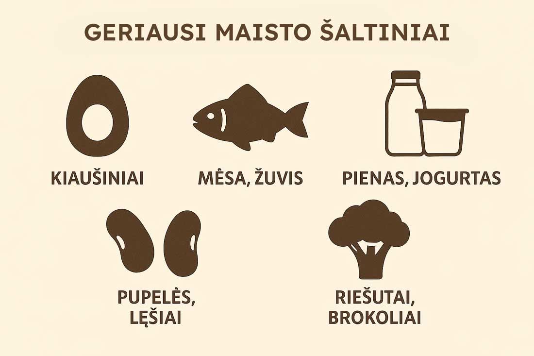 geriausi cholino maisto saltiniai