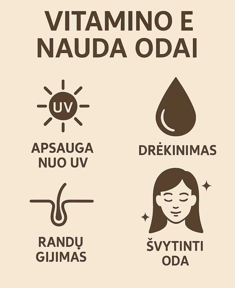 vitamino e nauda odai